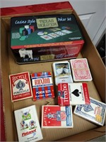 Poker set and more playing cards