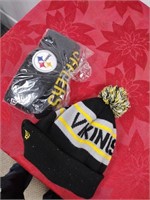 Steelers Vikings stocking caps