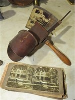 ANTIQUE STEREOSCOPE & VIEW CARDS