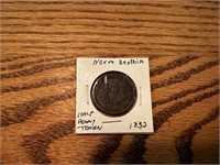1832 Nova Scotia Canadian 1/2 penny token