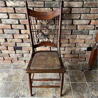 Wicker & Wood Kitchen Chair