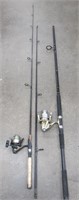 2 Fishing Rod & Reels