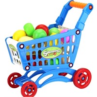 Kids Toy Shopping Cart - Blue