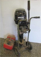 Mercury 9.9 HP Outboard Motor w/Tank & Stand