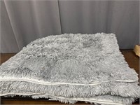 Faux fur washable rug