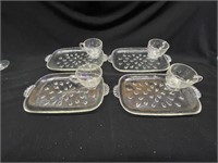 Glass plates and cups