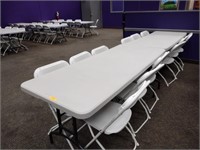 10 Foot 6 Inch Table, Chairs