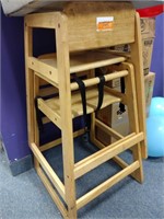 5 Assorted Wood High Chairs