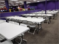 12'6" Table & 72 Folding Chairs