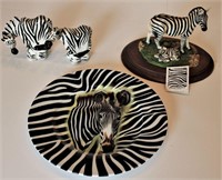 Limoges Zebra Plate Swank Shakers Zebra Items