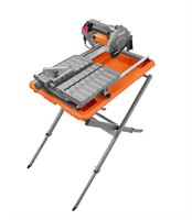 RIGID 9 Amp Corded 7 in. Wet Tile Saw with Stand