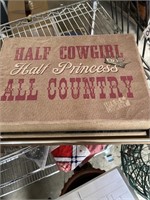 Half Country Half Princess Wall Decor