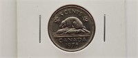 1975 Canada 5 Cent Coin Queen Elizabeth II. Au -55