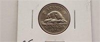 1978 Canada 5 Cent Coin Queen Elizabeth II. EF-45