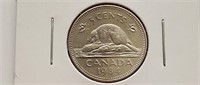 1984 Canada 5 Cent Coin Queen Elizabeth II. Au -50