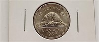1986 Canada 5 Cent Coin Queen Elizabeth II. Au -55