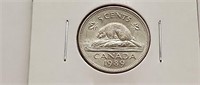 1989 Canada 5 Cent Coin Queen Elizabeth II. Au -50