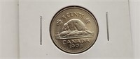 1993 Canada 5 Cent Coin Queen Elizabeth II. Au -55