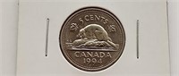 1994 Canada 5 Cent Coin Queen Elizabeth II. MS-60