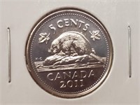 2011 Canada 5 Cent MS-62 Elizabeth ll