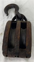 Vintage Double Box & Tackle Pulley