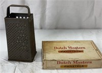 Vintage Cheese Grater & Cigar Box