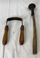 Vintage Drawknife & Knapping Hammer