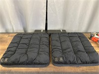 Pair of heated cushions