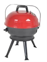 14 in. Portable Charcoal Grill in Red
