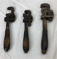 3 Vintage Adjustable Wrenches