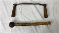 Antique Draw Knife & Napping Hammer