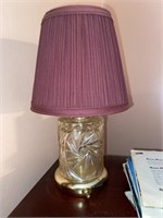 Vintage Glass/Crystal Table Lamp