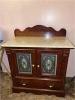 Vintage Marble Top Wash Stand
