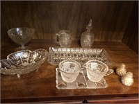 Vintage Collection of Cut Glass Accessories