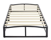 Twin Metal Platform Bed Frame with Wood