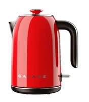 GALANZ 8-Cup Retro Red Corded Electric Kettle