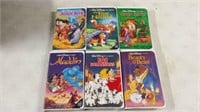 6 Walt Disney Classic VHS Tapes