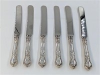 (6) STERLING HANDLED KNIVES