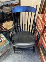 Antique black rocking chair