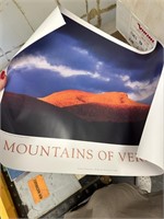mountains of view poster in tube