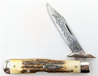 1977 Case XX 51111/2 Blue Scroll Cheetah Knife