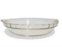 Pyrex Vintage Clear Glass 10" Pie Plate AL127