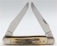 2003 Case XX Muskrat Stag Handle Folding Knife