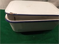 Vintage Blue And White Refrigerator Box