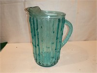 Vintage Anchor Hocking Turquoise Bamboo Water Pit
