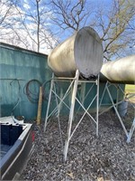 300-Gal Fuel Tank on Stand-used for Gas