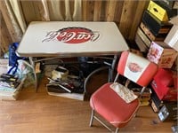 Vintage Coca Cola Table w/4 Chairs-Chairs Rough