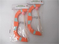 (2) Kids Wooden Bow and Arrow