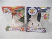 (2) Young At Art Paint Your Own Ceramic with