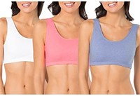 3Pk Fruit of the Loom Womens Built Up Tank Style